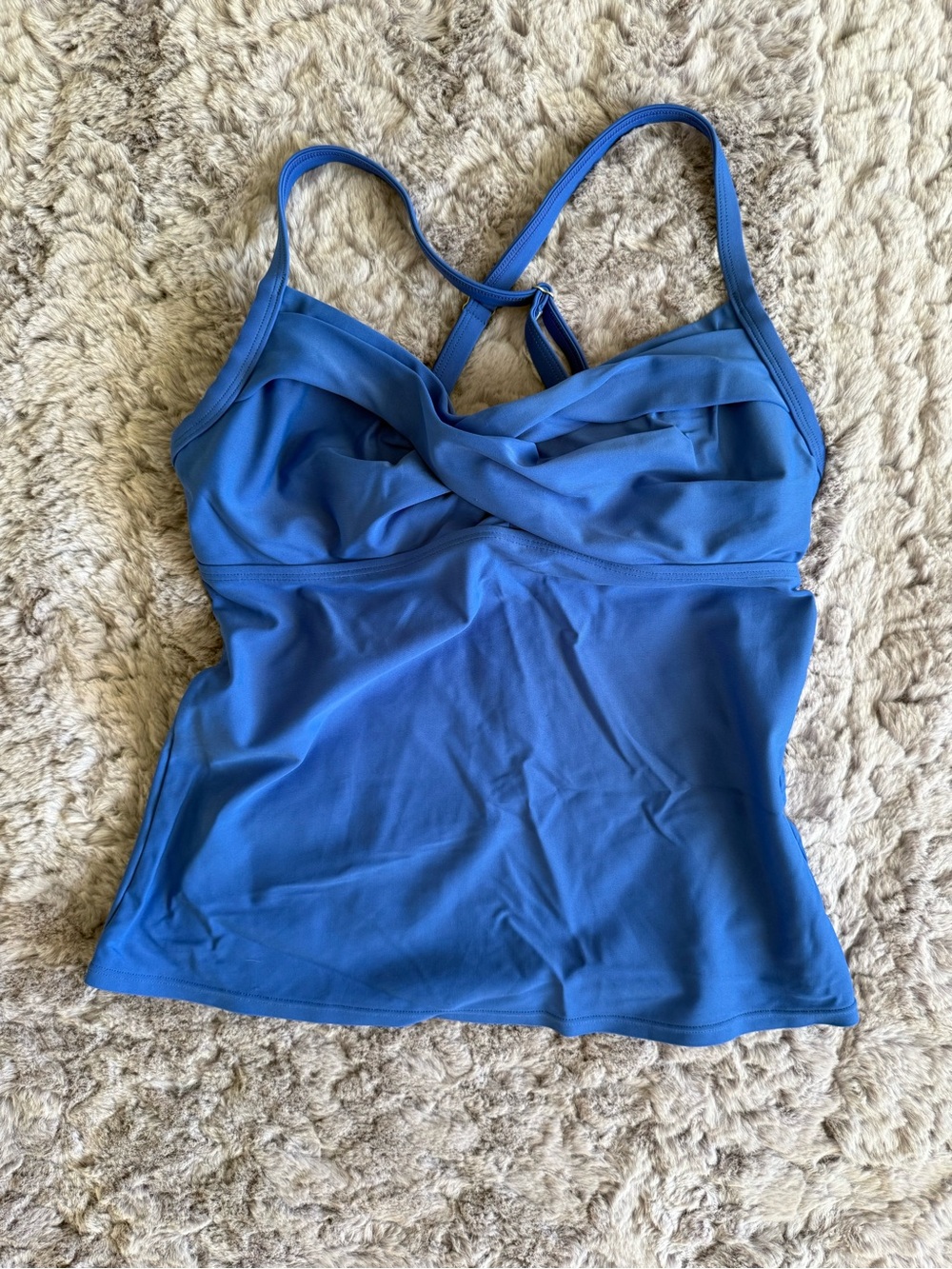 Athleta | Twister Tankini Swim Top, Powerful Blue | 34B/C